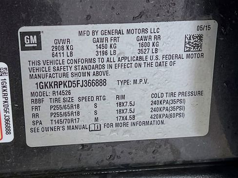 Used 2015 GMC Acadia SLE FWD image 9