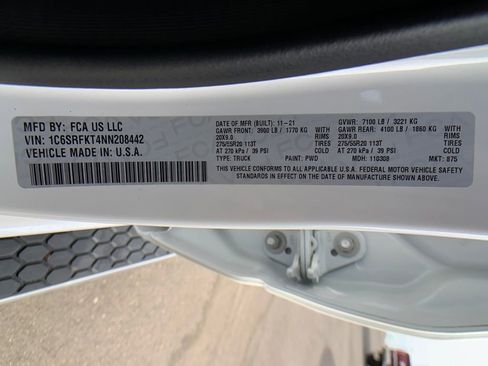 Used 2022 RAM 1500 Limited w/ Body Color Bumper Group image 31