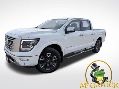 Certified 2021 Nissan Titan Platinum Reserve w/ Off Road Protection Package AWD/4WD image 1