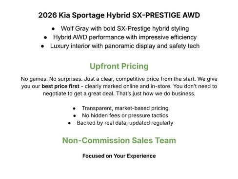 Certified 2026 Kia Sportage SX Prestige AWD/4WD image 2