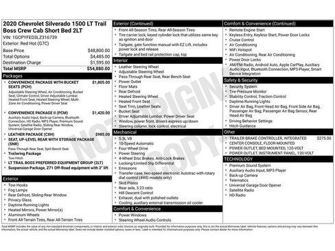 Used 2020 Chevrolet Silverado 1500 LT Trail Boss image 6