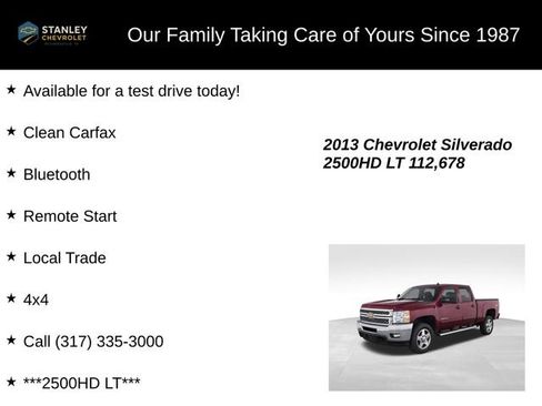 Used 2013 Chevrolet Silverado 2500 LT w/ Interior Plus Package AWD/4WD image 9