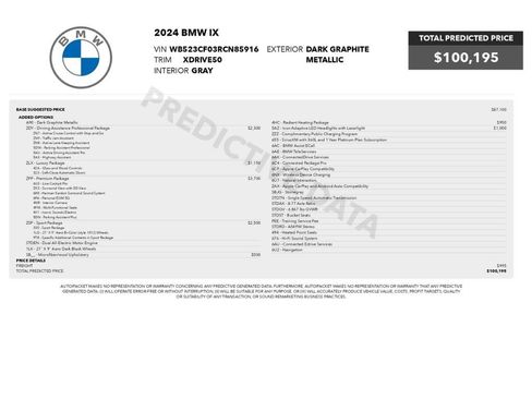 Used 2024 BMW iX xDrive50 w/ Premium Package AWD/4WD image 2