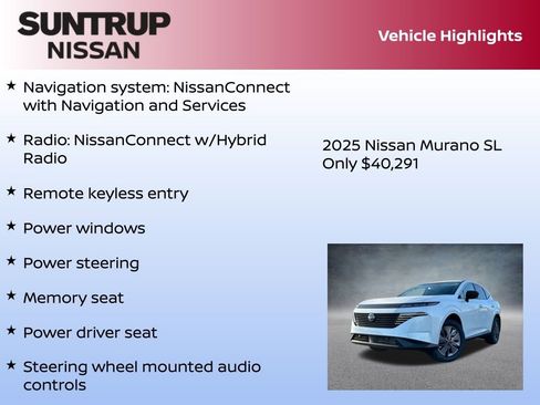 New 2025 Nissan Murano SL image 8