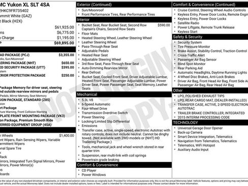 Used 2015 GMC Yukon XL SLT w/ Open Road Package image 1