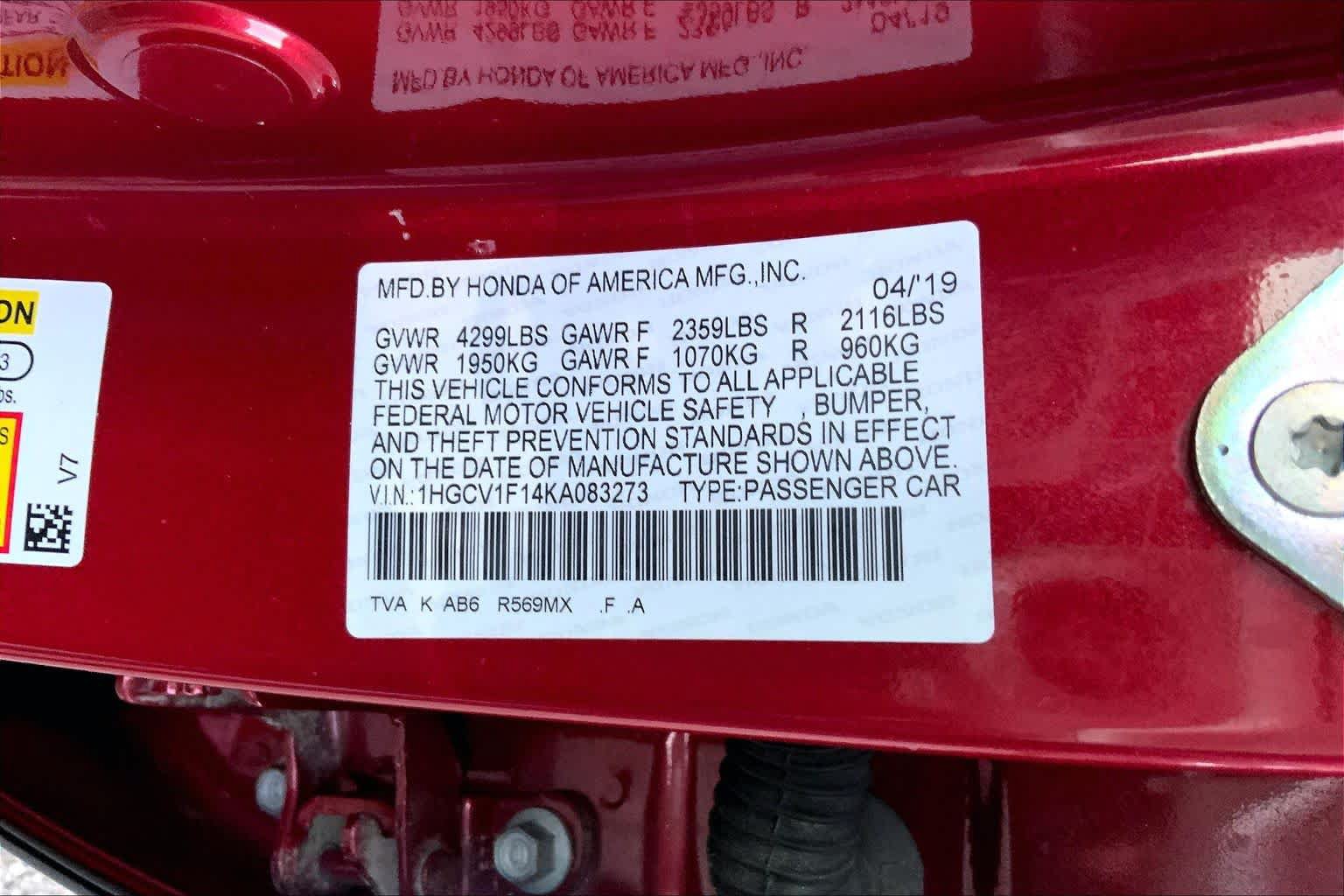 Used 2019 Honda Accord LX image 34