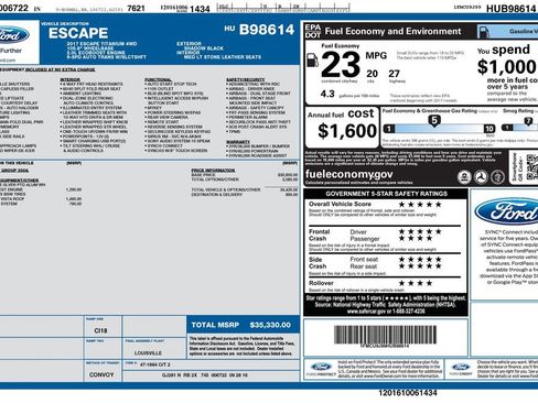 Used 2017 Ford Escape Titanium AWD/4WD image 5