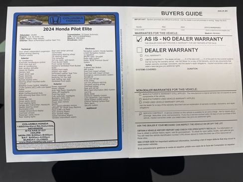 Used 2024 Honda Pilot Elite image 40