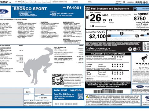 Used 2024 Ford Bronco Sport Big Bend w/ Convenience Package image 46