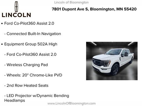 Used 2023 Ford F150 Lariat w/ Equipment Group 502A High image 9