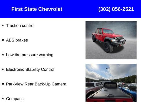 Used 2020 Jeep Gladiator Sport w/ Quick Order Package 24S AWD/4WD image 2