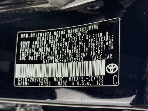 Certified 2022 Toyota Corolla XSE image 30