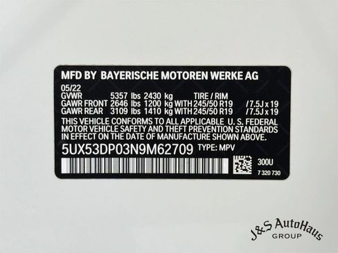 Used 2022 BMW X3 xDrive30i w/ M Sport Package 2 AWD/4WD image 39