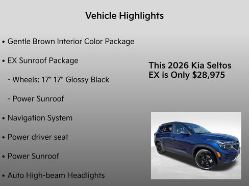 New 2026 Kia Seltos EX w/ EX Sunroof Package image 31