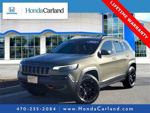 Used 2021 Jeep Cherokee Trailhawk w/ Sun, Sound & Nav Group image 1