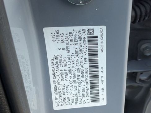 Certified 2023 Honda Civic Touring image 26