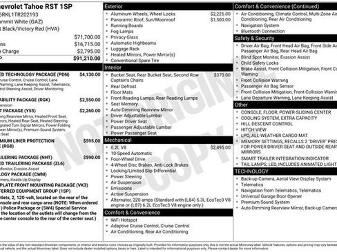 New 2026 Chevrolet Tahoe RST w/ Advanced Technology Package image 17