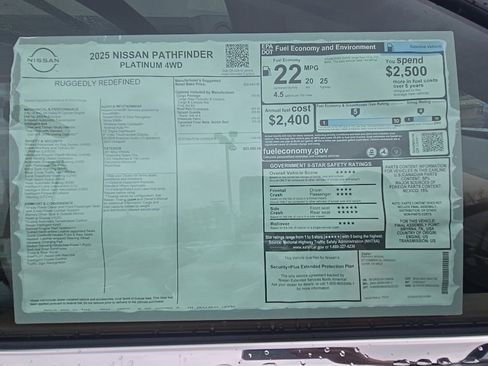 New 2025 Nissan Pathfinder Platinum w/ Cargo Package image 48