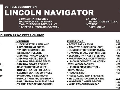 Used 2019 Lincoln Navigator Reserve AWD/4WD image 29