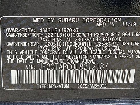 Used 2020 Subaru Crosstrek 2.0i Premium AWD/4WD image 19