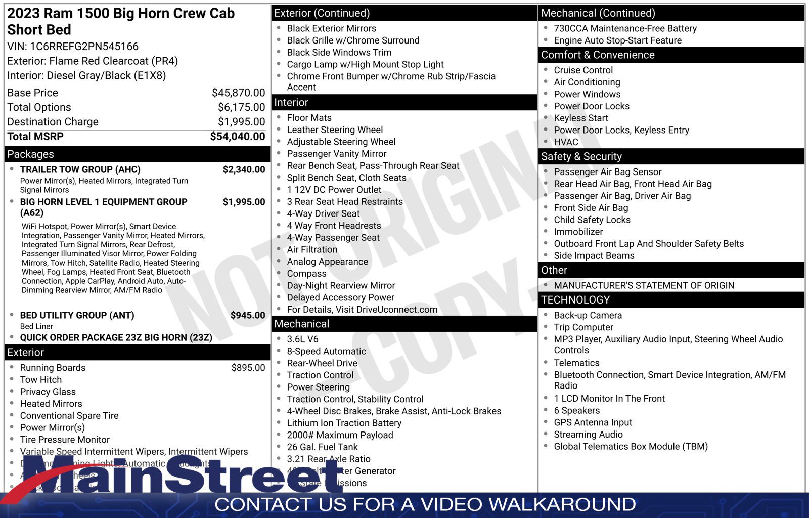 Used 2023 RAM 1500 Big Horn w/ Trailer Tow Group RWD image 32