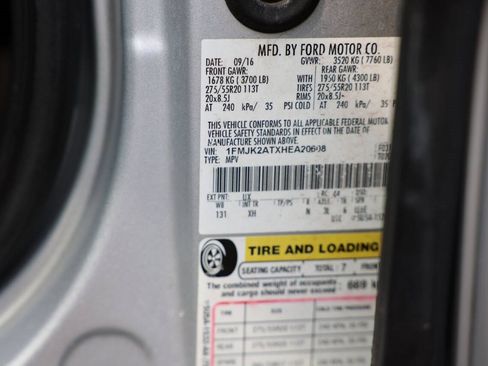 Certified 2017 Ford Expedition EL Limited w/ Equipment Group 301A image 51