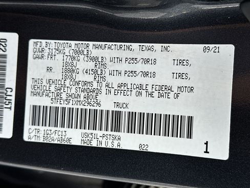 Used 2021 Toyota Tundra SR5 RWD image 28