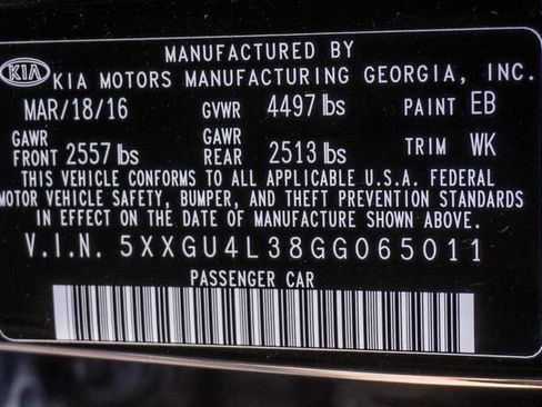 Used 2016 Kia Optima EX w/ Premium Package image 51