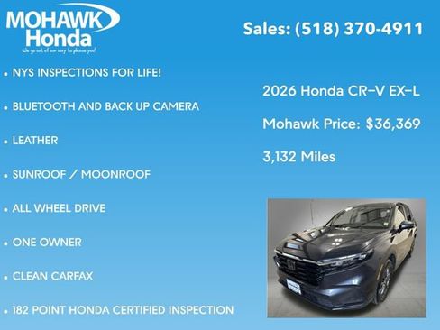 Certified 2026 Honda CR-V EX-L image 8