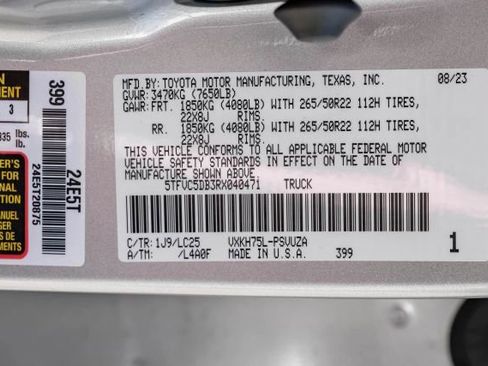 Used 2024 Toyota Tundra Capstone AWD/4WD image 81