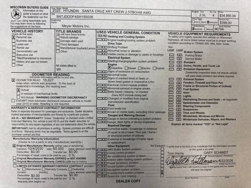 Used 2025 Hyundai Santa Cruz XRT image 29