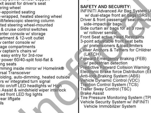 Used 2019 INFINITI QX80 Luxe w/ Proassist Package image 21