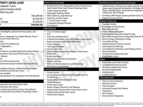 Used 2024 INFINITI QX50 Luxe image 2