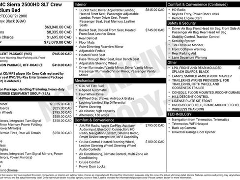 Used 2016 GMC Sierra 2500 SLT w/ Driver Alert Package AWD/4WD image 6