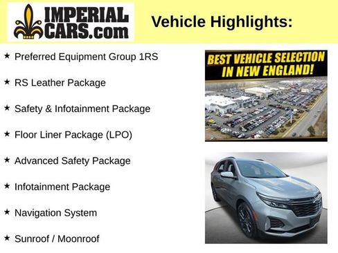 Used 2024 Chevrolet Equinox RS w/ RS Leather Package AWD/4WD image 3