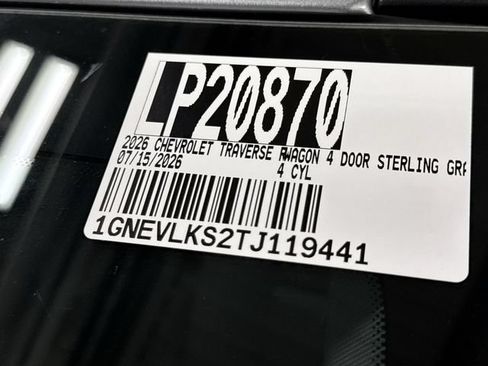 Certified 2026 Chevrolet Traverse RS AWD/4WD image 37