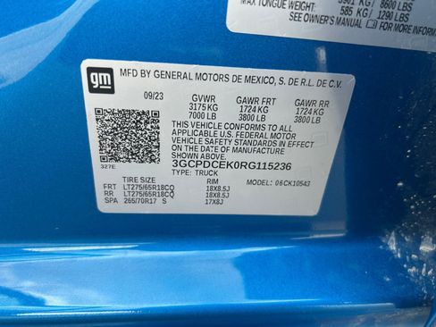 Used 2024 Chevrolet Silverado 1500 Custom Trail Boss AWD/4WD image 33