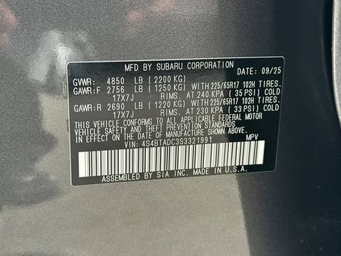 New 2025 Subaru Outback Premium AWD/4WD image 34
