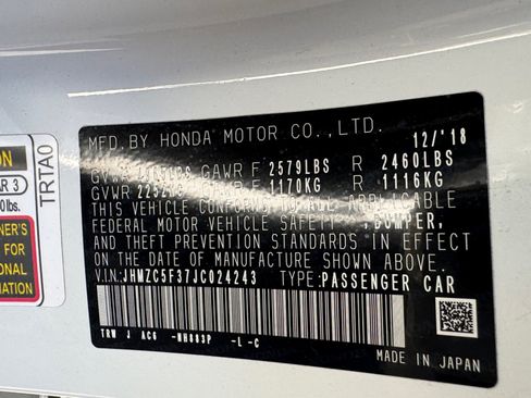 Used 2018 Honda Clarity Touring image 16