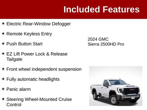 Used 2024 GMC Sierra 2500 Pro w/ Convenience Package AWD/4WD image 4