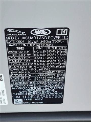 New 2026 Land Rover Range Rover Sport Dynamic SE AWD/4WD image 17