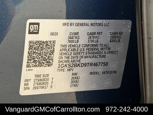 New 2026 GMC Yukon Elevation w/ Elevation Premium Package AWD/4WD image 27