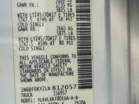 Used 2020 Nissan NV 2500 SV w/ Navigation Package RWD image 25