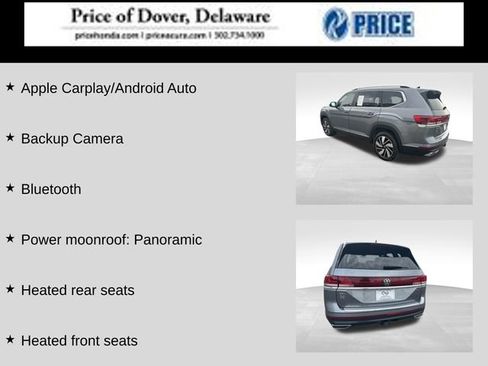 Used 2024 Volkswagen Atlas SEL AWD/4WD image 2