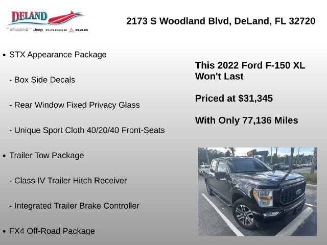 Used 2022 Ford F150 XL w/ STX Appearance Package AWD/4WD image 3