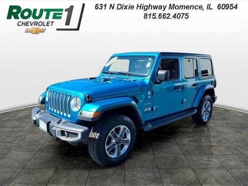 Used 2020 Jeep Wrangler Unlimited Sahara w/ Cold Weather Group AWD/4WD image 1