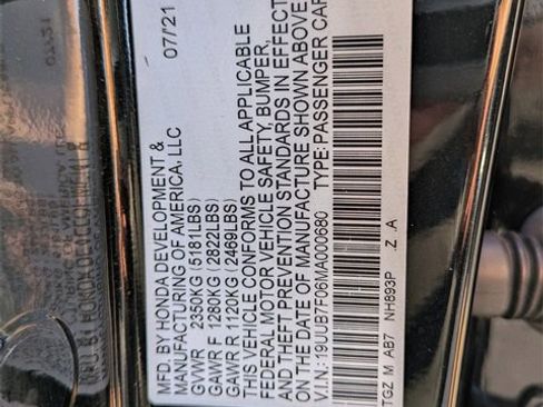 Used 2021 Acura TLX Type S image 37