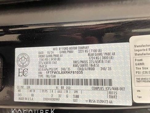 Used 2024 Ford F150 XLT w/ Equipment Group 302A MID image 26