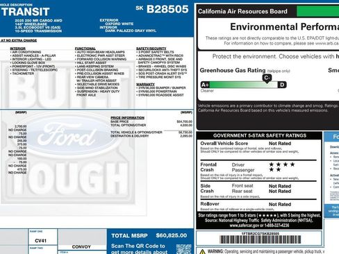 Used 2025 Ford Transit 250 148 Medium Roof Extended AWD image 9