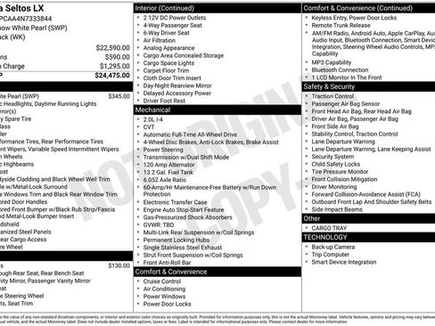 Used 2022 Kia Seltos LX image 2